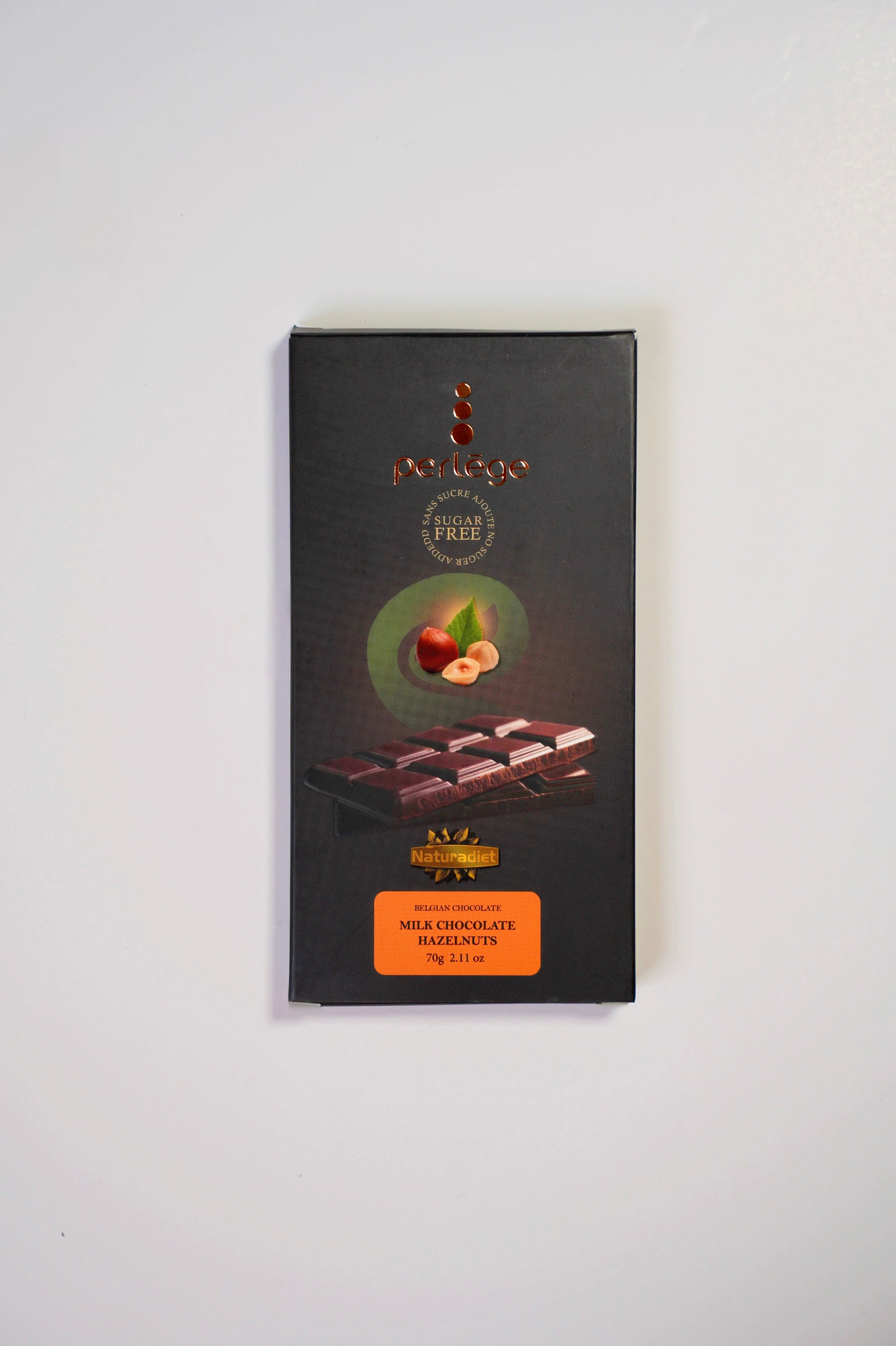 Perlège Belgian Chocolate Bar (Sugar-Free)