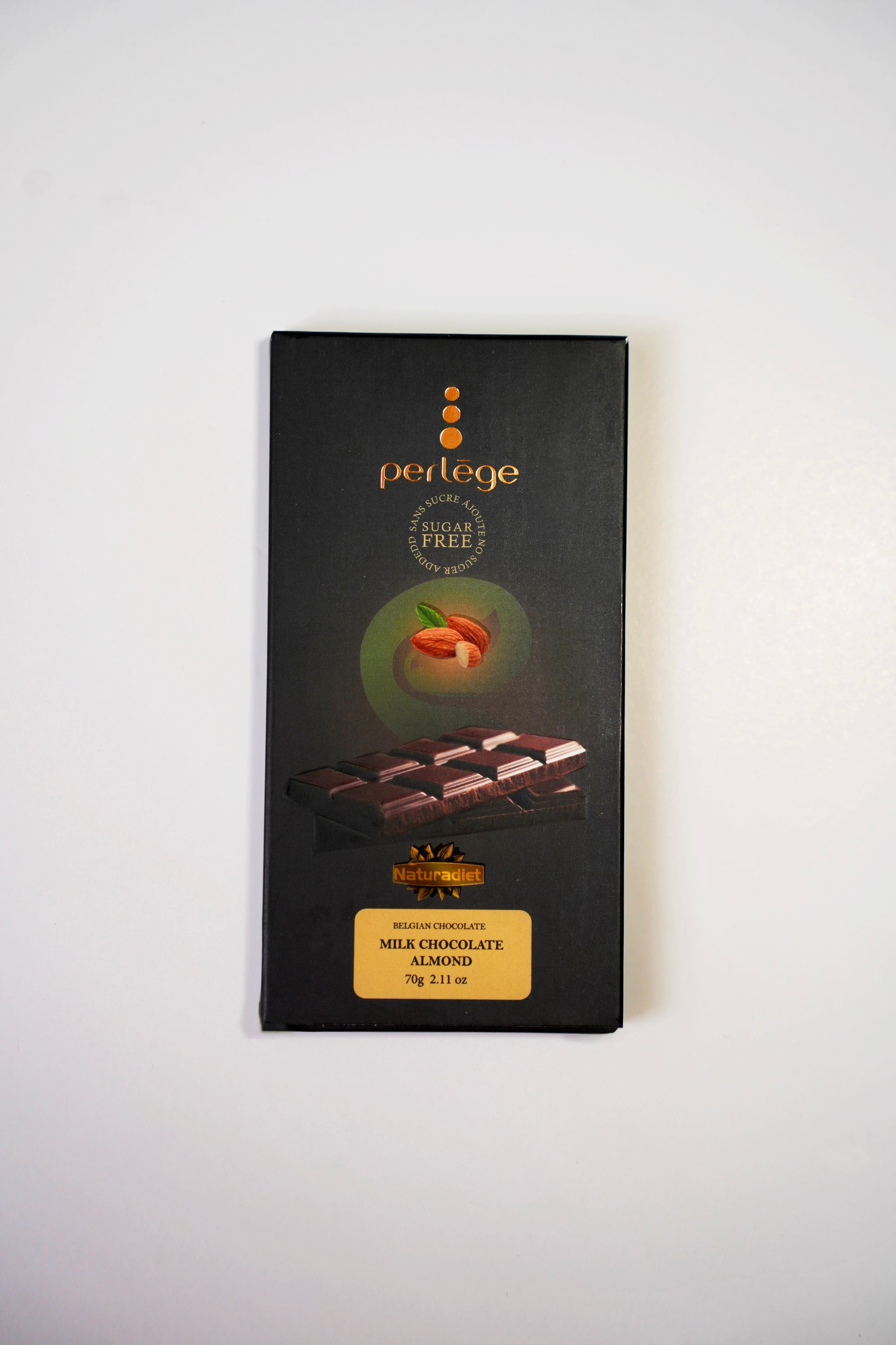 Perlège Belgian Chocolate Bar (Sugar-Free)