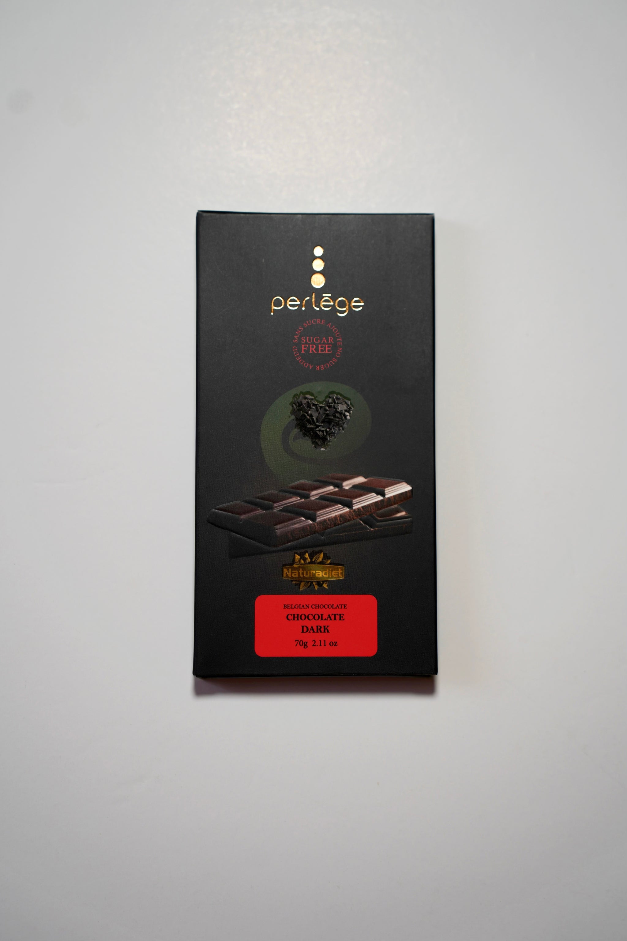 Perlège Belgian Chocolate Bar (Sugar-Free)