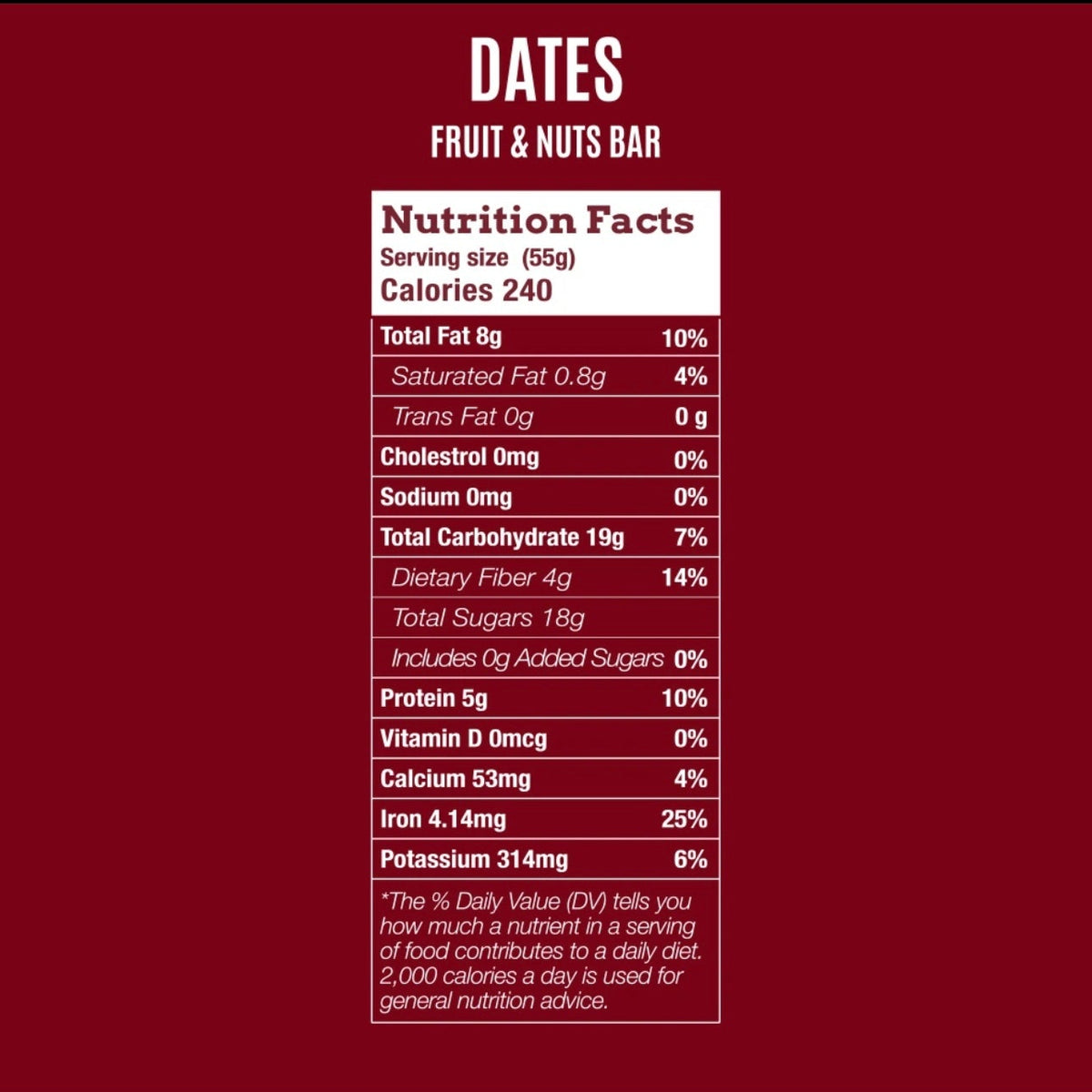 OWO Natural Bar – Dates