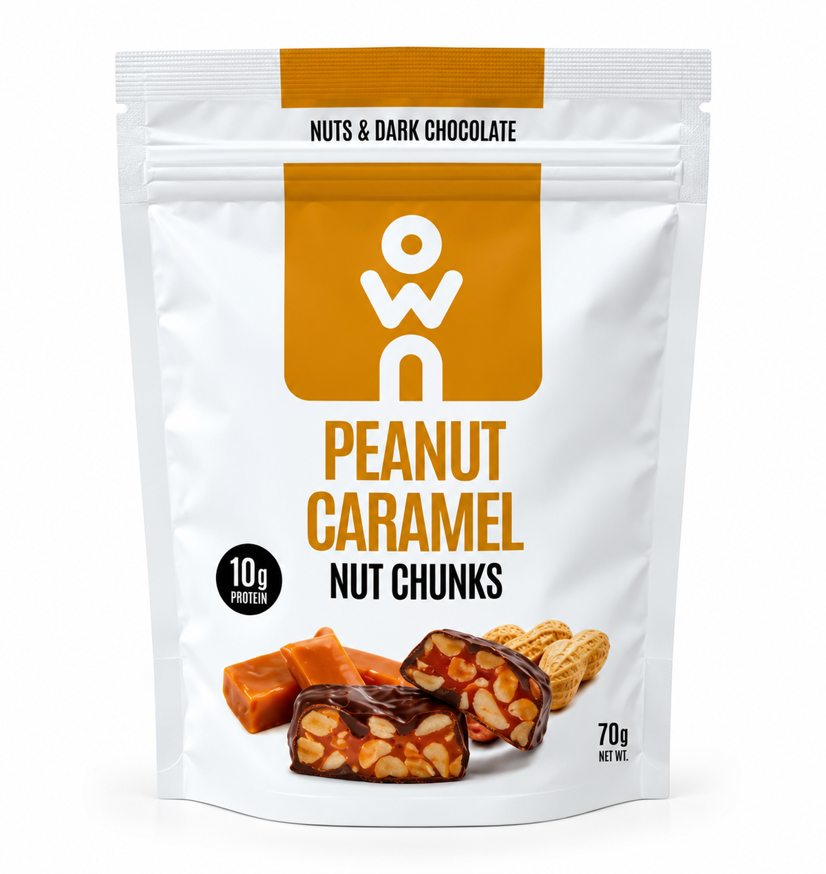 Crunchy Protein Chunks – Peanut Caramel